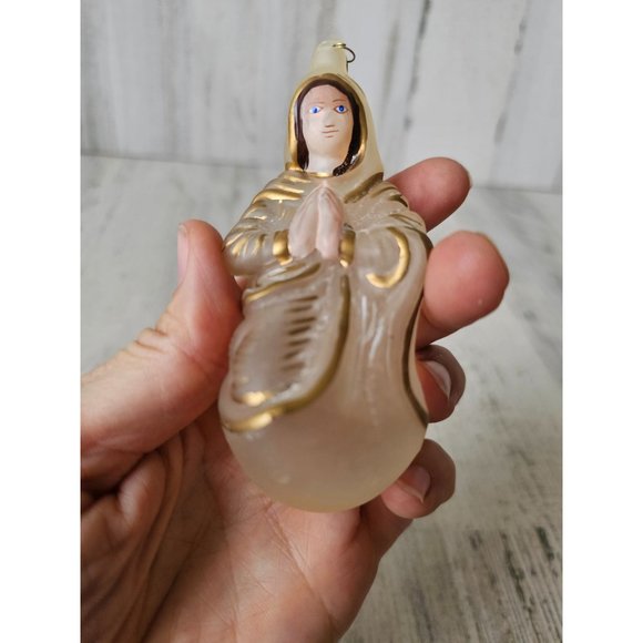 Dept 56 Glass Mary Nativity ornament praying religious Xmas tree - Picture 9 of 9